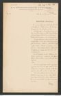 k.k. naturhistorisches Hofmuseum, Intendanzakten 1885-1896 (Hauer), Aktenzahl Z.468/1888, Seite 1